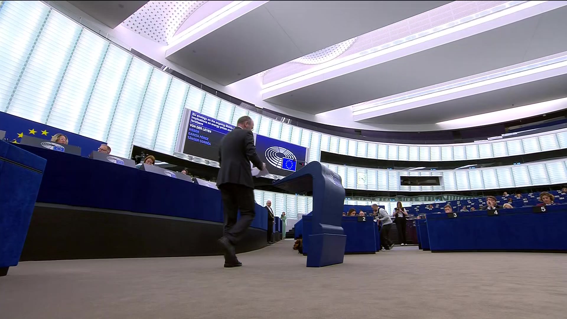 EU strategy to the ongoing Middle East crisis, its implications on energy prices and the availability of fertilizers: One round of political group leaders